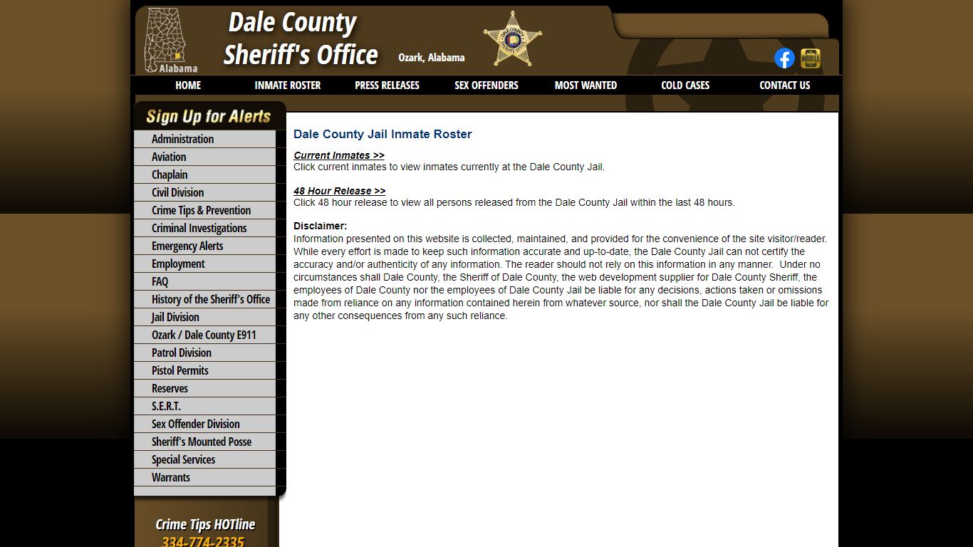 Roster Choose - Dale County Sheriff's Office - daleso.com